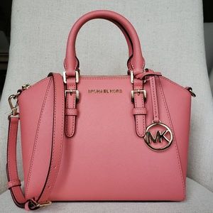 michael kors pink grapefruit purse